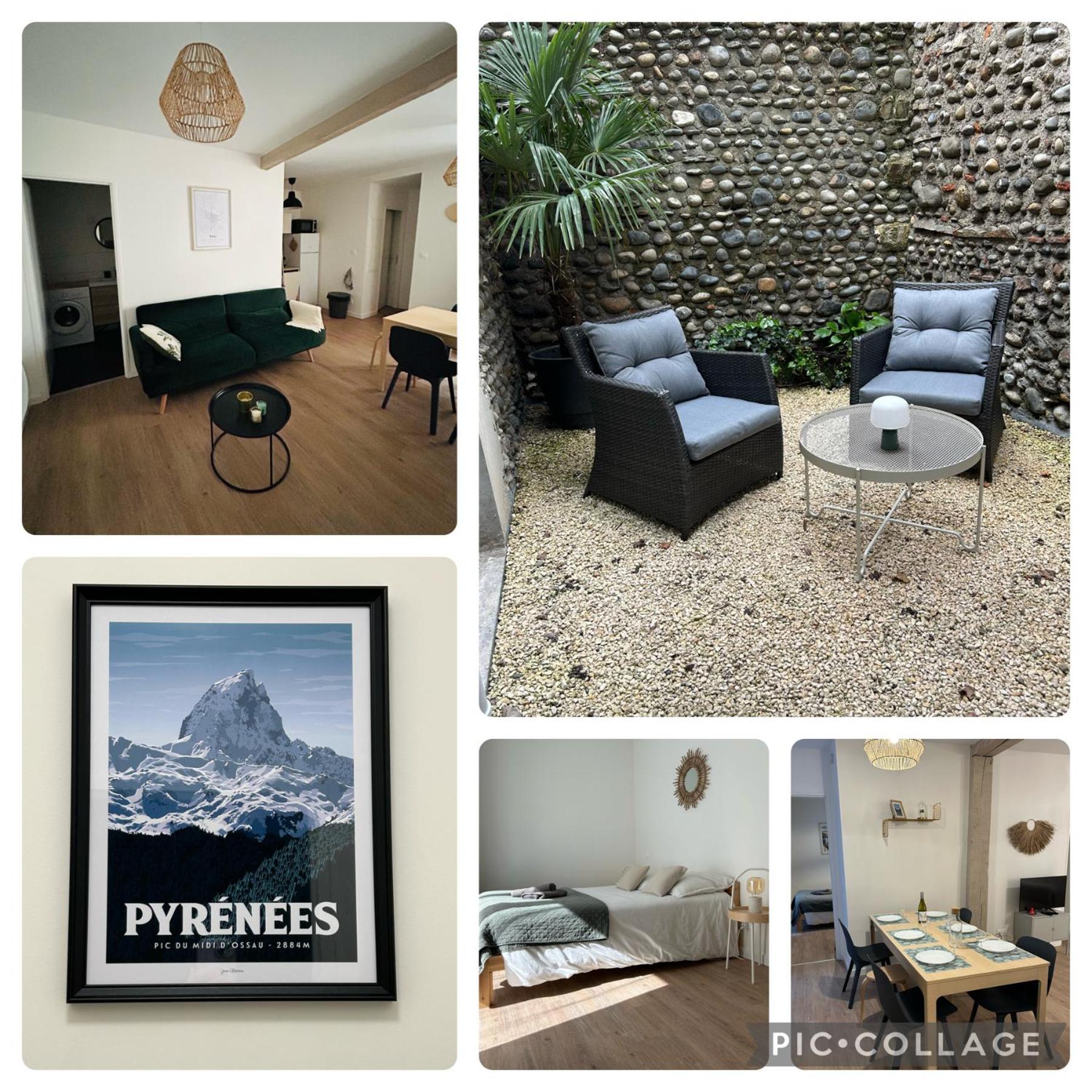 Le Patio : Appartement Chic 3 Chambres Au Coeur De Pau Esterno foto